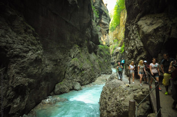 ущелье Партнахкламм в германии