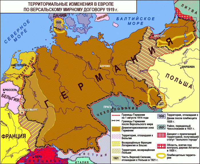 Версальский договор Германия